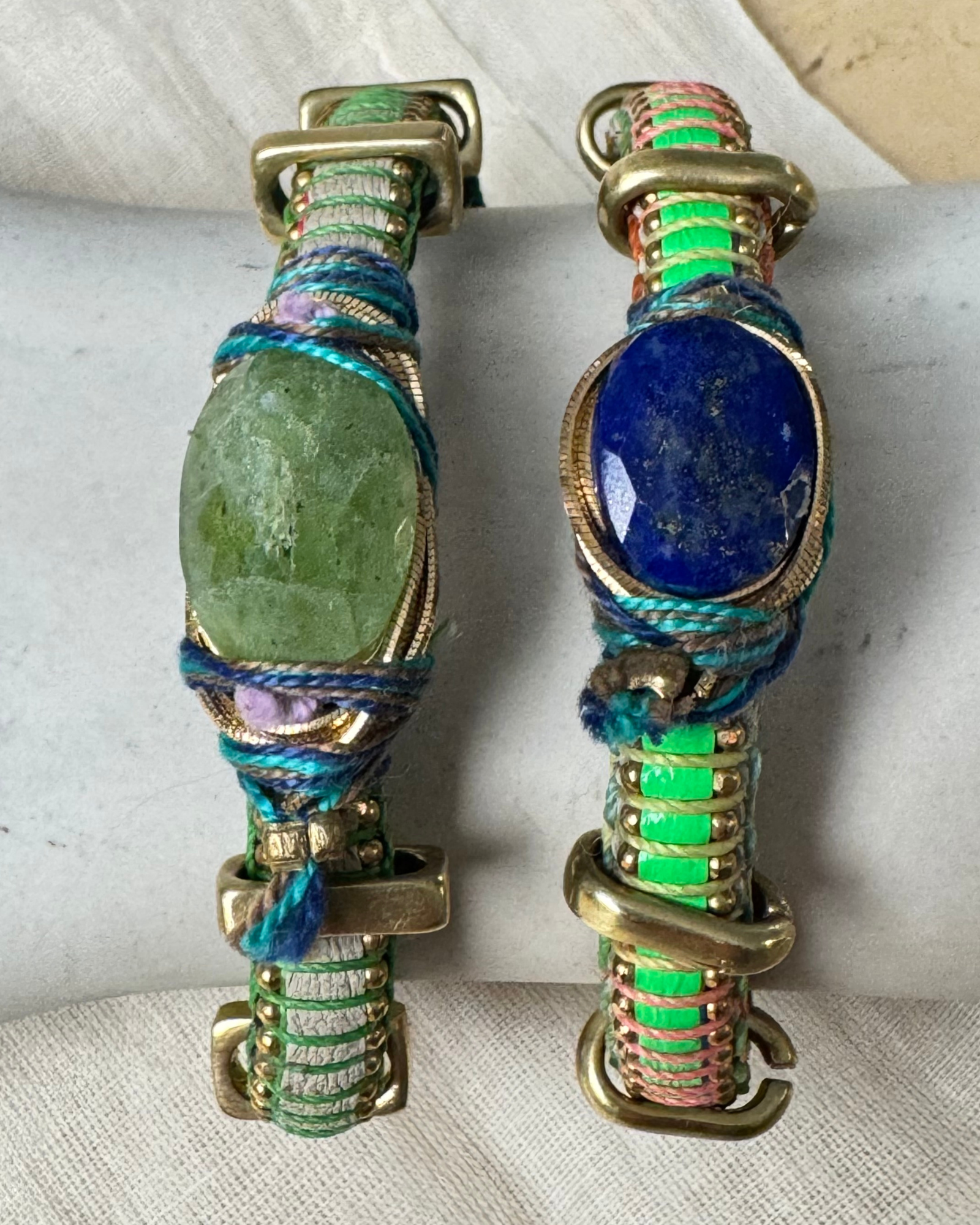 Sushi Bracelet - Green with Vesuvianite