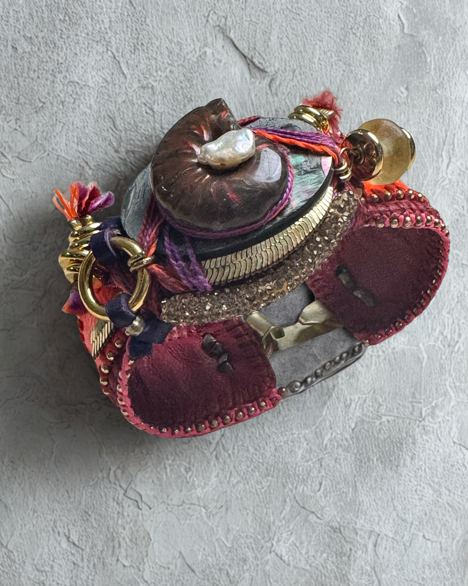 Artéfact Band – Orange & Pink Italian Leather