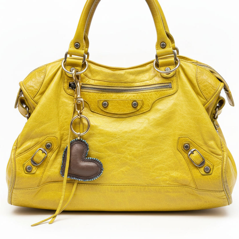 Bag Charm #7. 2026 Power Heart – Crystal Quartz