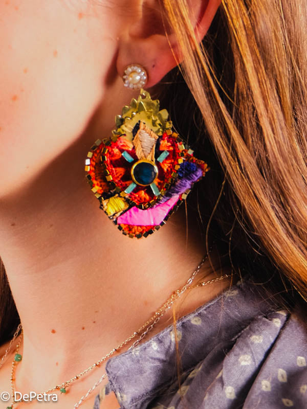 My Heart Fusion: A Medley of Mixed Media Earrings