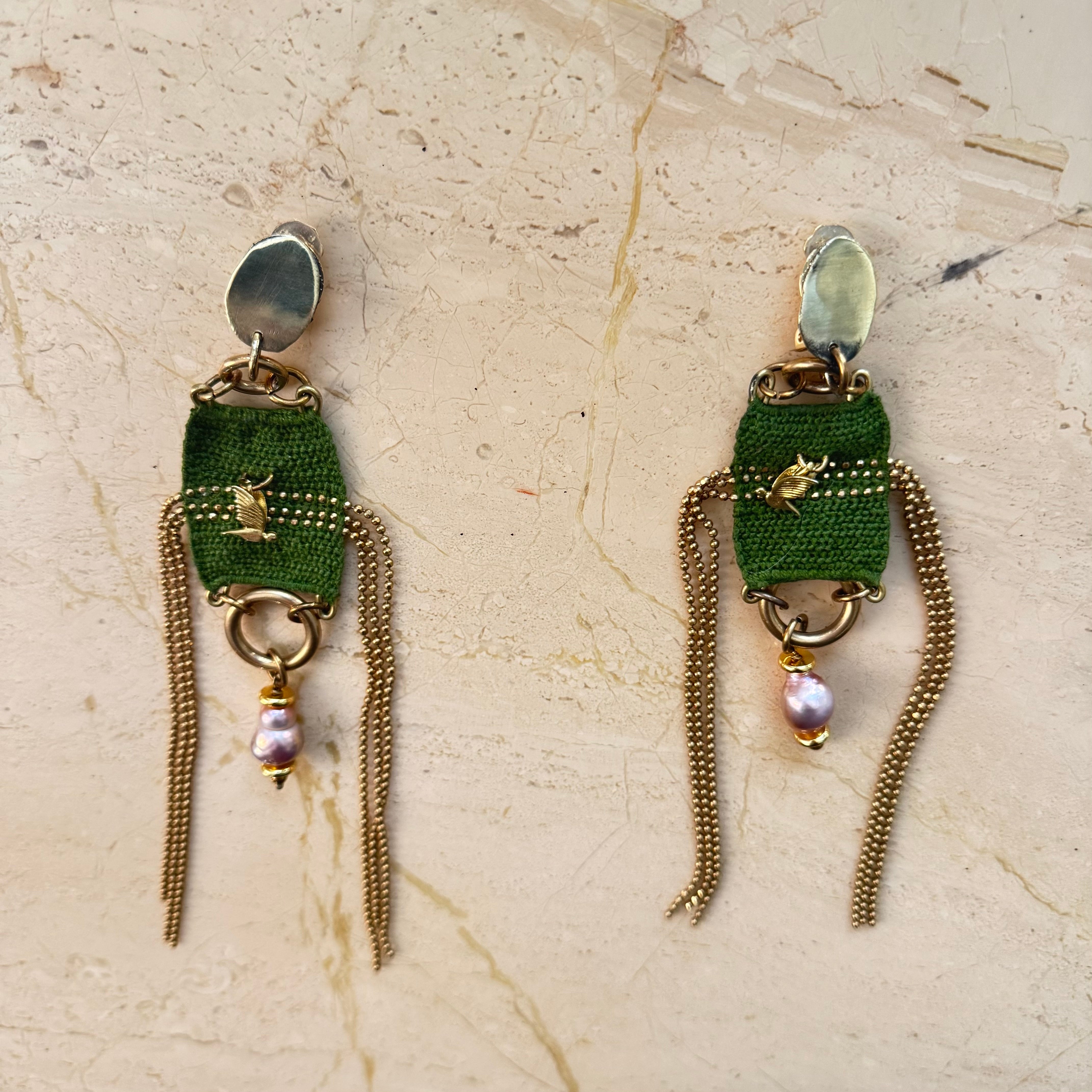 Celestial Wing Statement Earrings