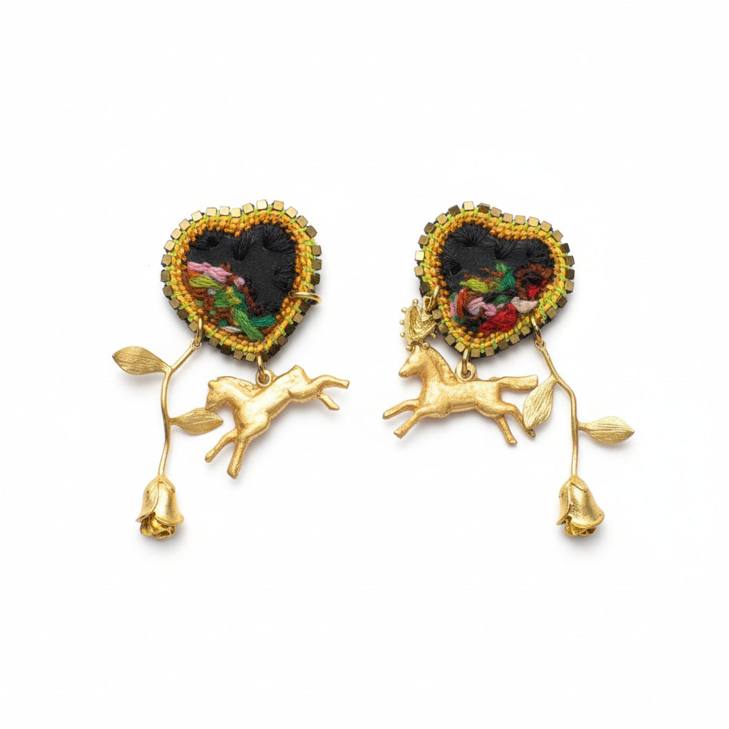 Heart & Brass Menagerie Earrings