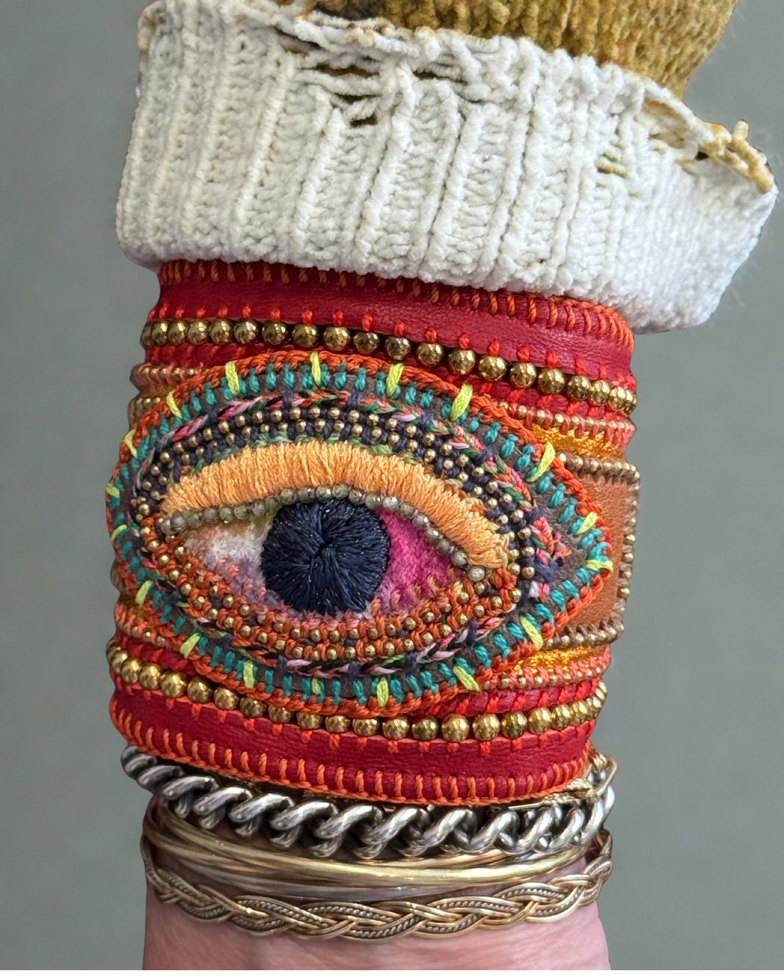 The "Feminine Force" Leather Cuff Bracelet