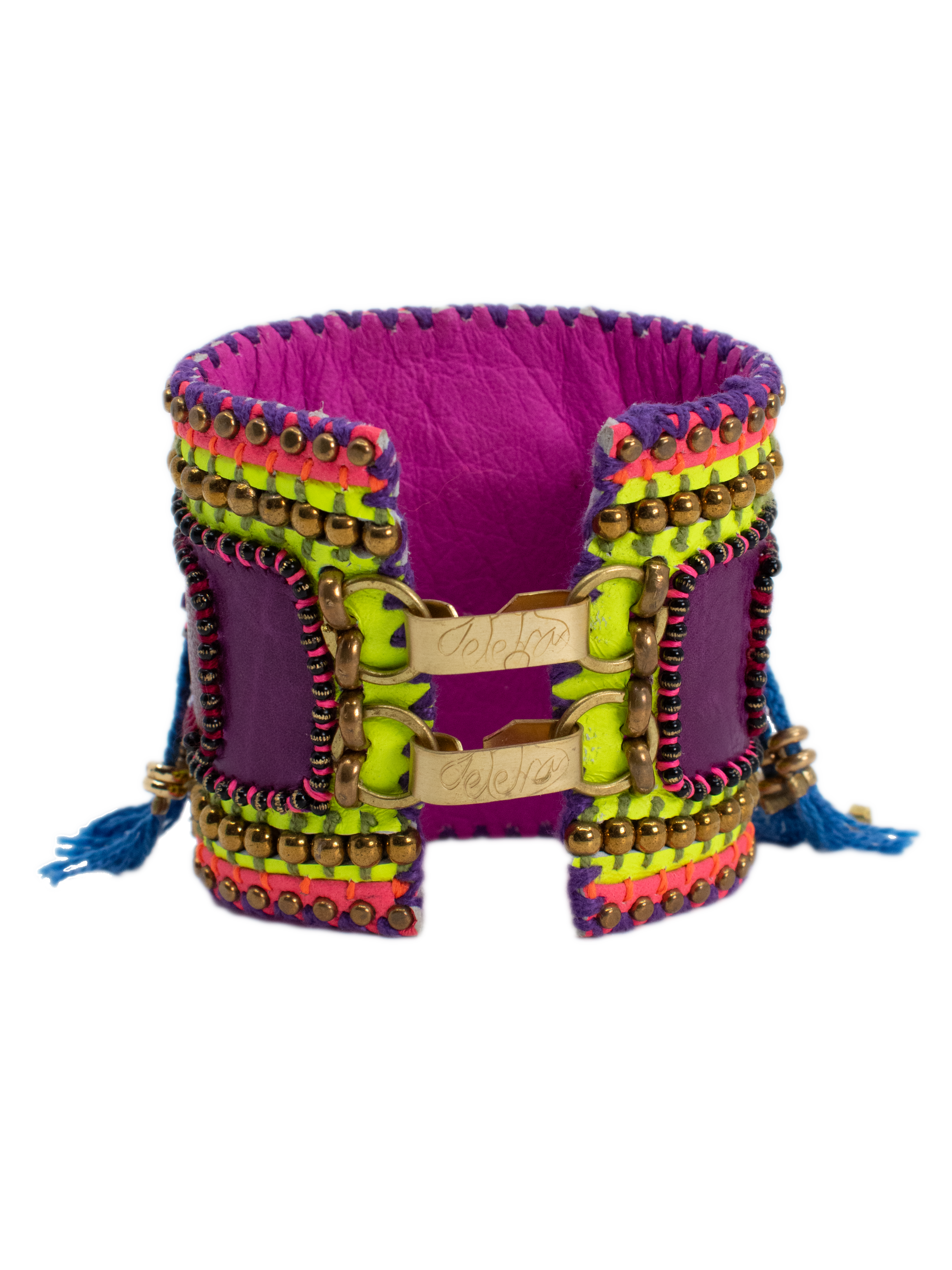 Leather Bracelet with Signature Eye