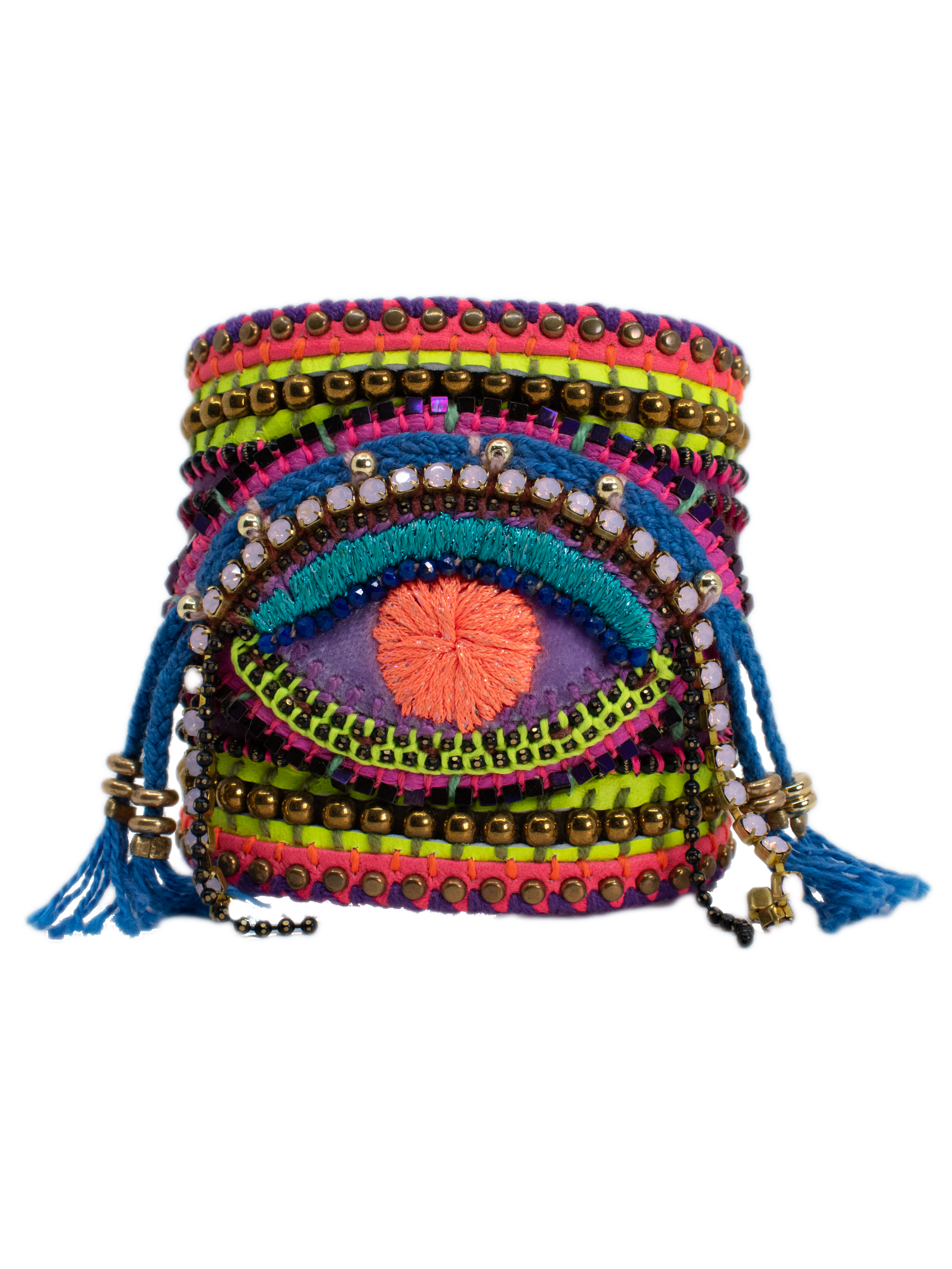 Leather Bracelet with Signature Eye