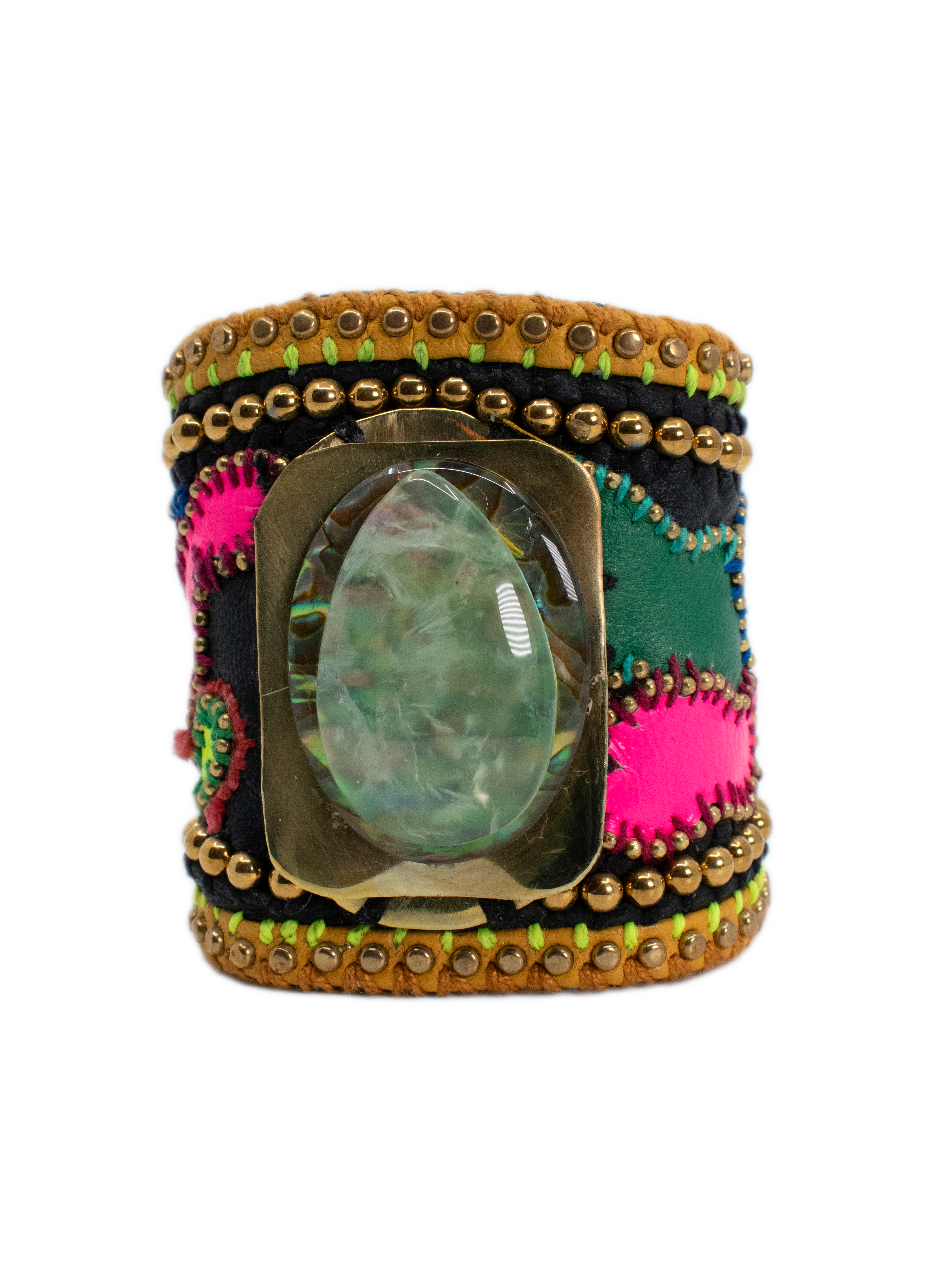 Leather Bracelet Mixmedia