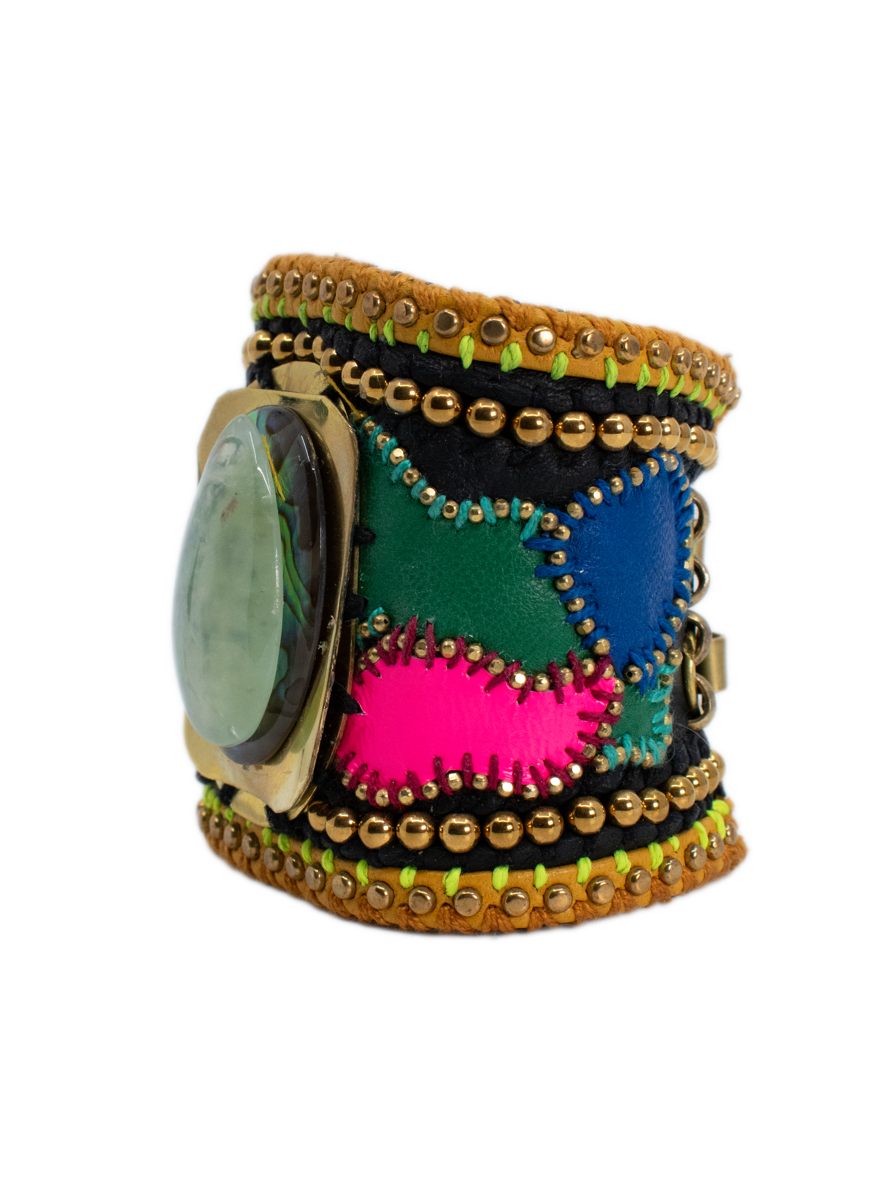 Leather Bracelet Mixmedia
