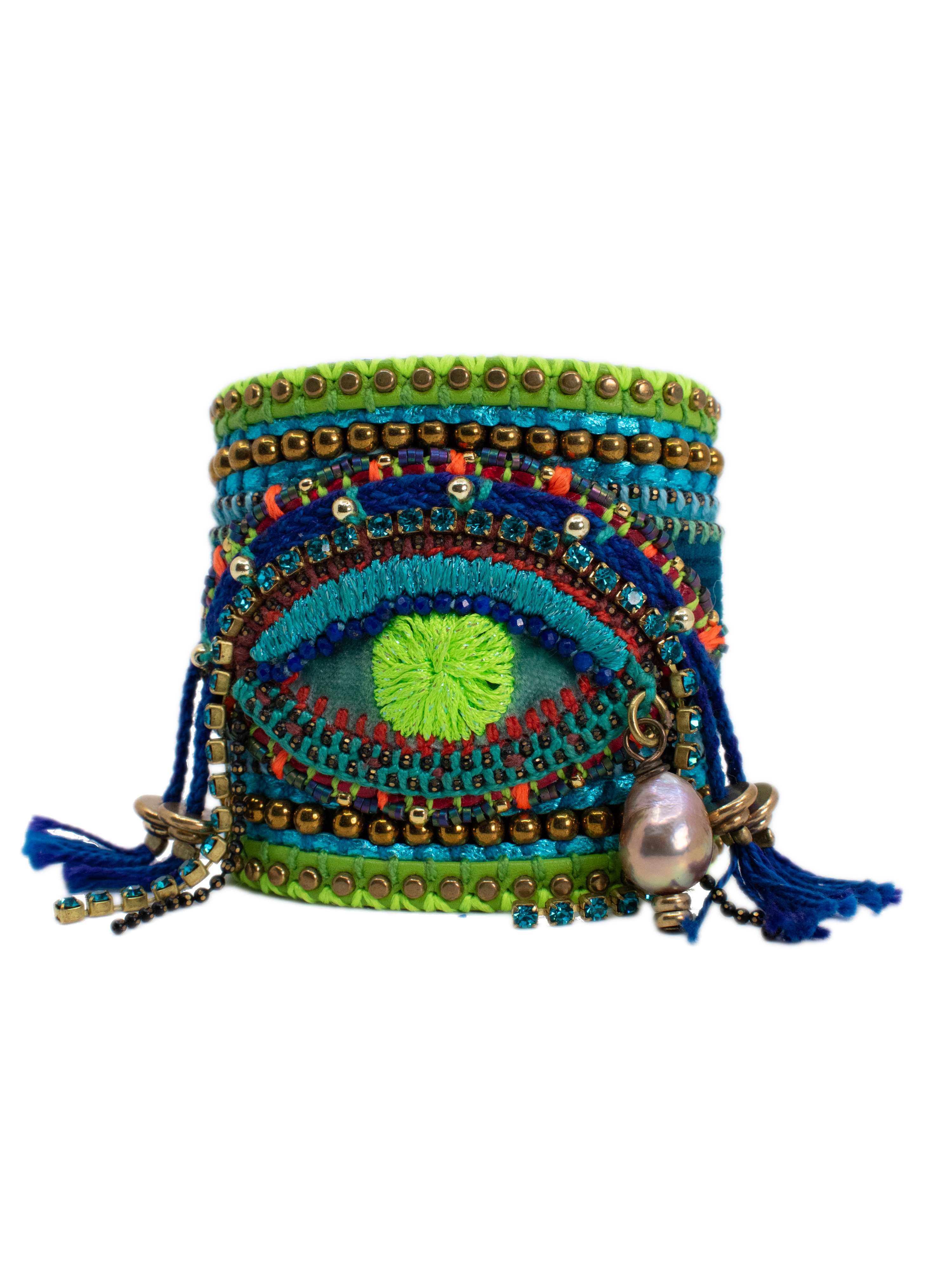 Leather Bracelet with Signature Eye