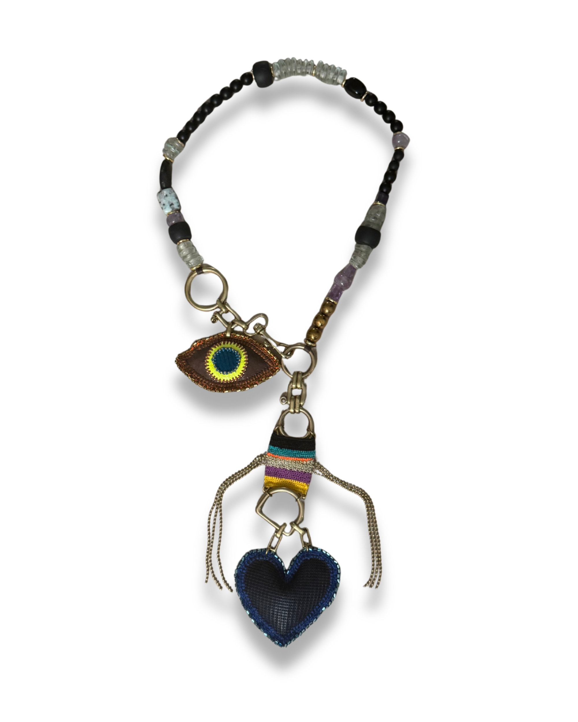 The 'Terra Coda' Necklace: Modern-Primitive Art Piece by Lorena