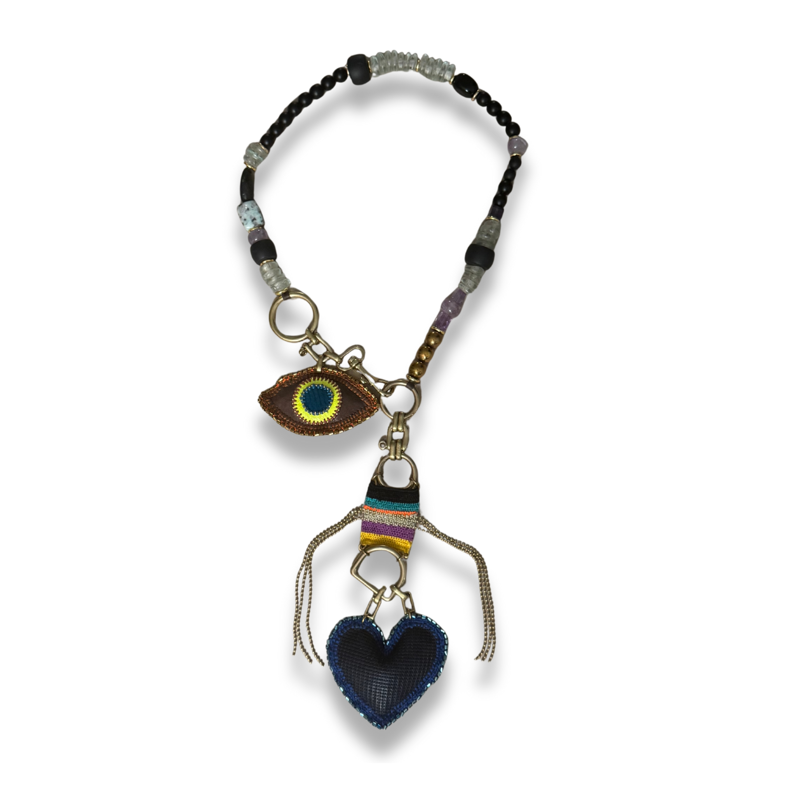 The 'Terra Coda' Necklace: Modern-Primitive Art Piece by Lorena