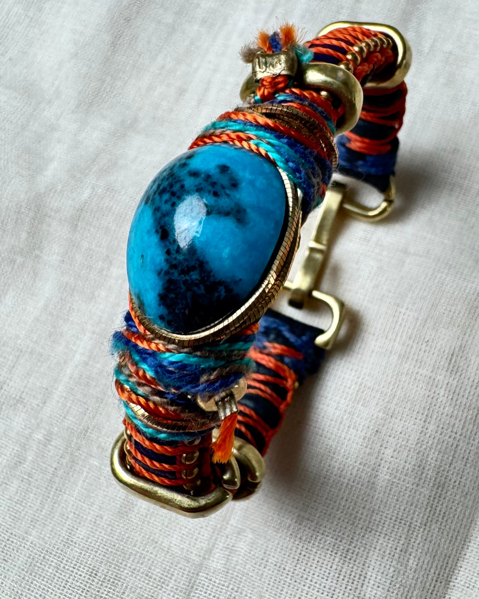 Sushi Bracelet-Italian Leather & Kingsman Turquoise