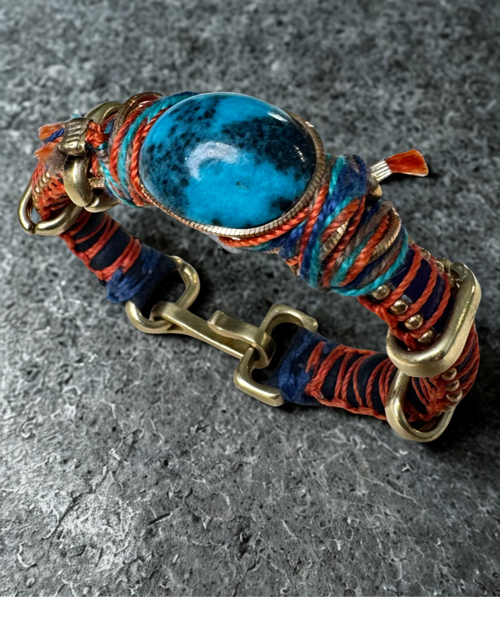 Sushi Bracelet-Italian Leather & Kingsman Turquoise