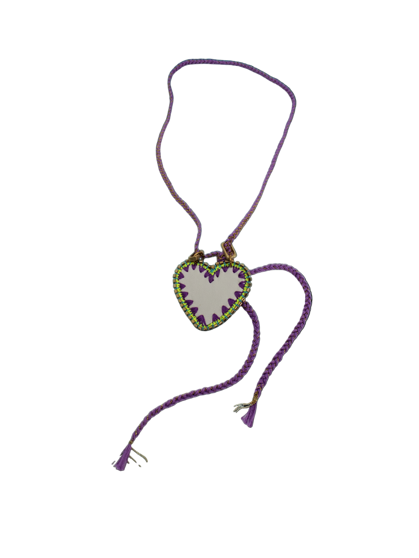 Lariat Necklace with a Hart