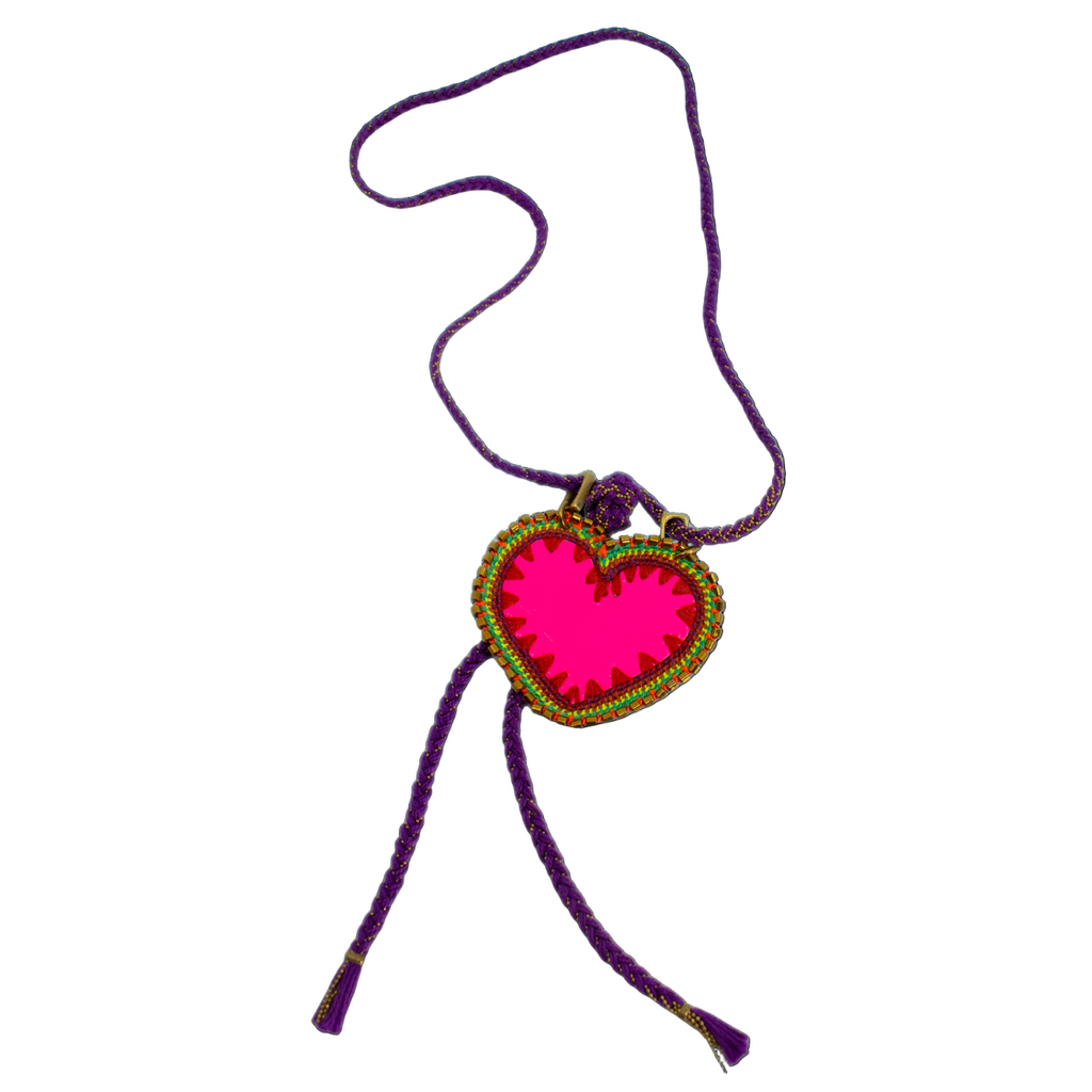 Lariat Necklace with a Heart