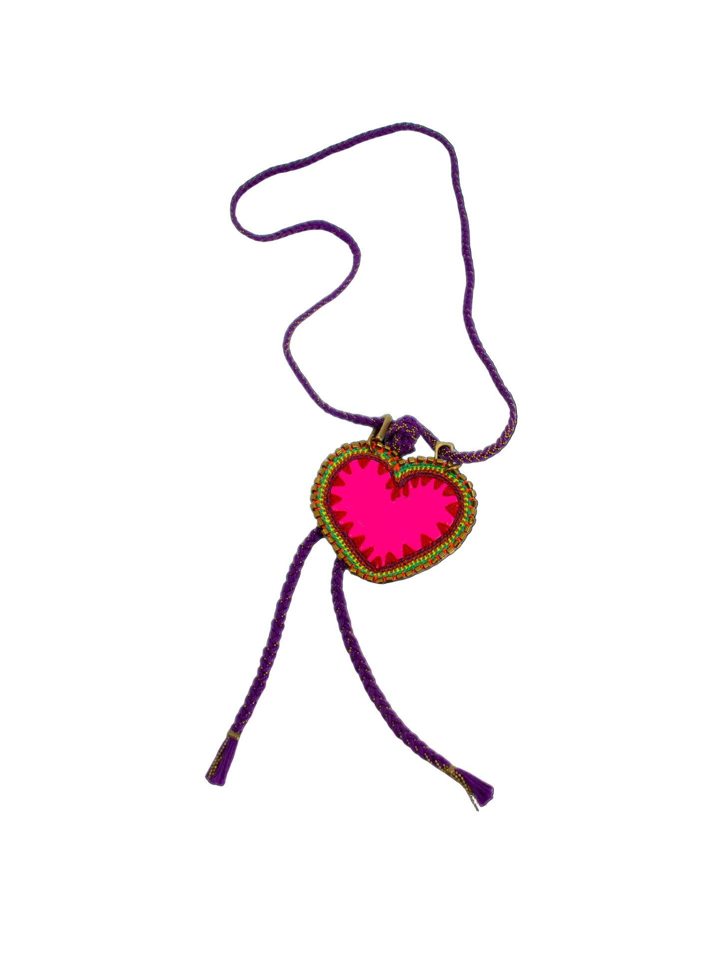 Lariat Necklace with a Hart