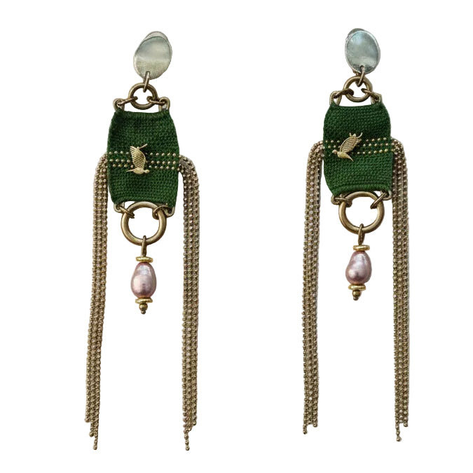 Celestial Wing Statement Earrings
