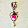 The Wild Heart Earrings — Shell, Neon Leather, Feather & Pearl Drop