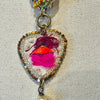 The Wild Heart Earrings — Shell, Neon Leather, Feather & Pearl Drop