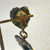 The Wild Heart Earrings — Shell, Neon Leather, Feather & Pearl Drop