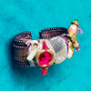 De Petra One-of-a-Kind Artisan Cuff Bracelet — Labradorite, Pearl & Gold