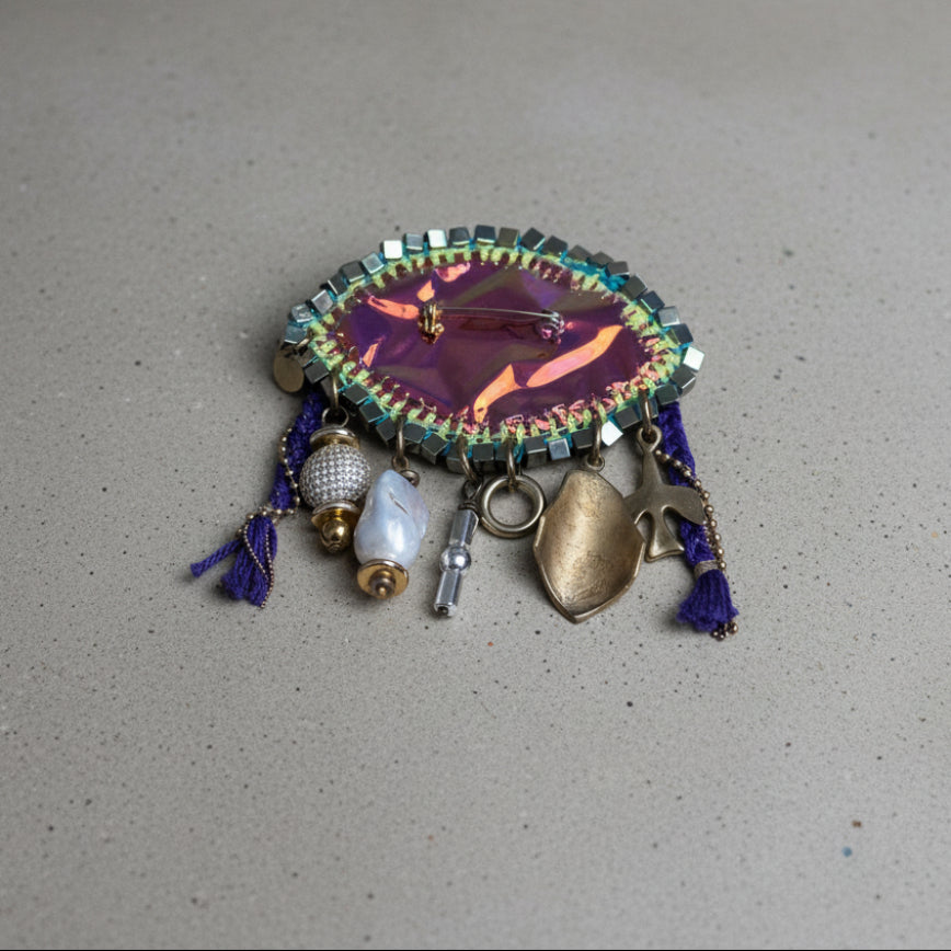 Cosmic Eye Statement Brooch — Handmade by Lorena Medinilla | De Petra