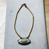 The Cosmic Eye — Crystal Quartz & Hematite Talisman Necklace | Handmade | De Petra