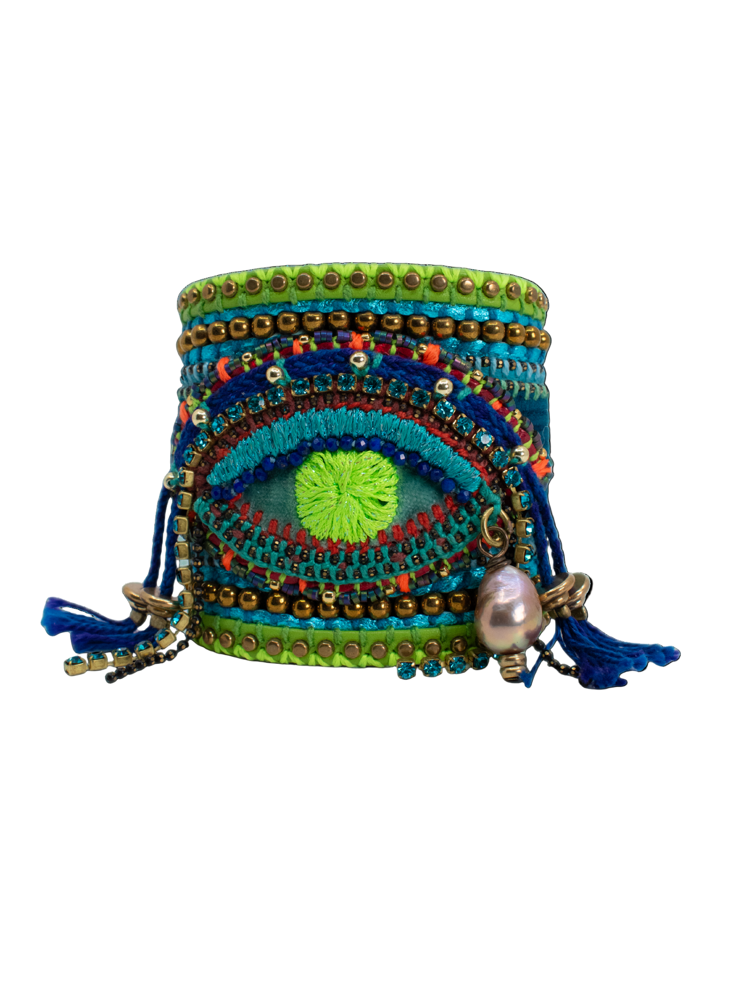 Leather Bracelet with Signature Eye
