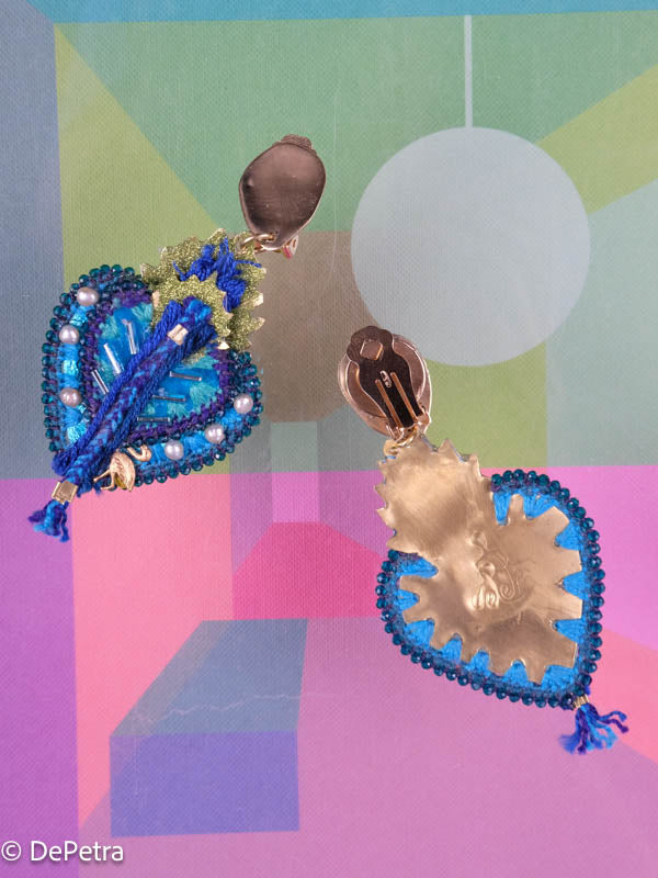 When I'm feeling spiritual I wear my Sacred Hart shaped earrings. Make a perfect gift for yourself or for someone special in your life. Preorder