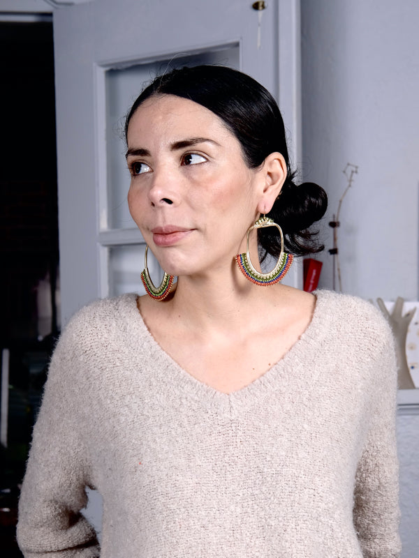 I can't wait to share my stories with the world, just like my golden ring earrings share their sparkle