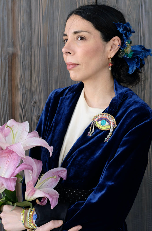 With Life Eye Brooch