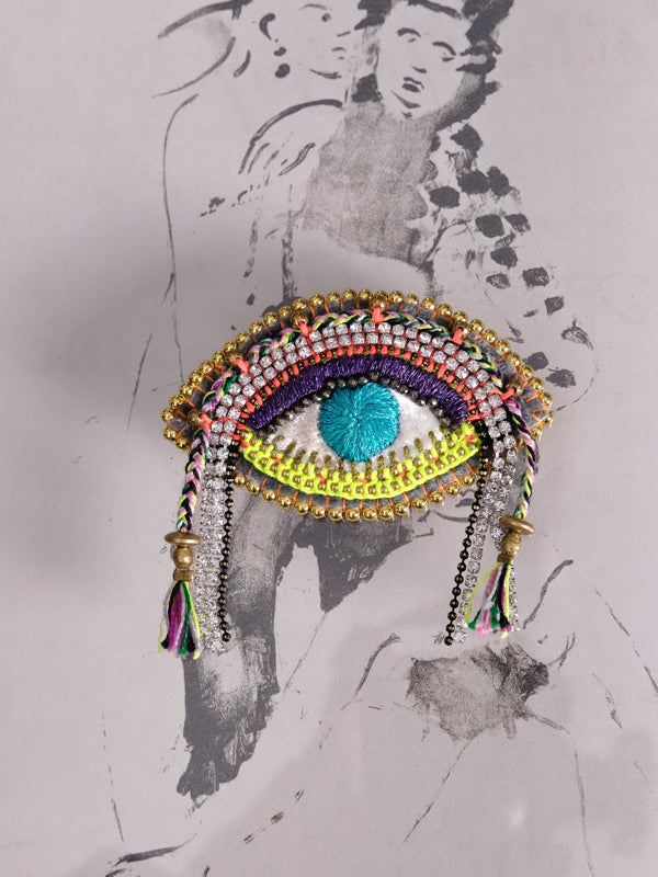With Life Eye Brooch