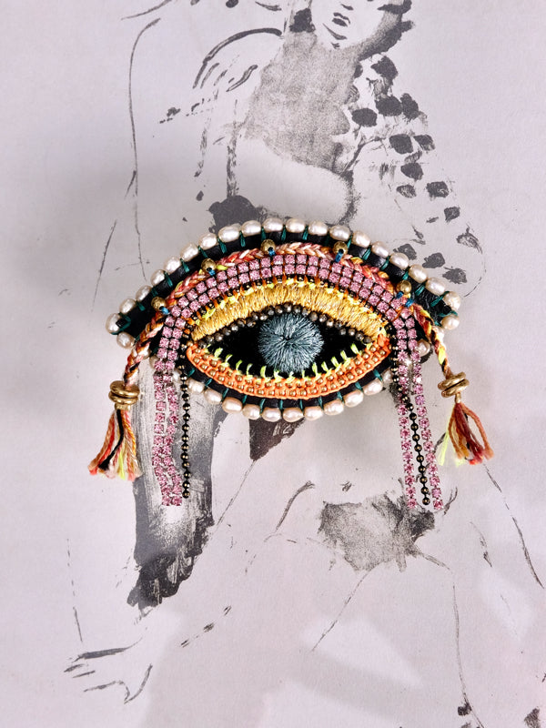With Life Eye Brooch
